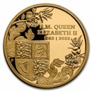 2022 Australia 2 oz Gold The Queen's Platinum Jubilee Proof