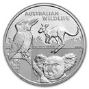 2022 Australia 2 oz Silver $2 Australian Wildlife BU