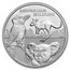 2022 Australia 2 oz Silver $2 Australian Wildlife BU