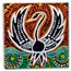 2022 Australia 2 oz Silver Black Swan Maali (Antiqued)