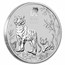 2022 Australia 2 oz Silver Lunar Tiger BU (Series III)
