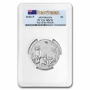 2022 Australia 2 oz Silver Lunar Tiger MS 70 (First Strike)