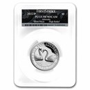 2022 Australia 5 oz Silver Swan PR-70 PCGS (FS, Swan Label)
