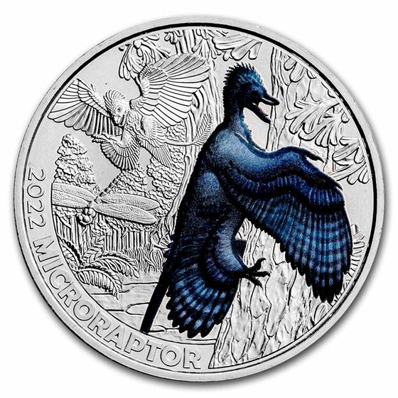2022 Austria Cupro-Nickel €3 Color Supersaurs (Microraptor) 2022 Austria Cupro-Nickel €3 Color Supersaurs (Microraptor)
