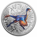 2022 Austria Cupro-Nickel €3 Supersaurs (Ornithomimus Velox)