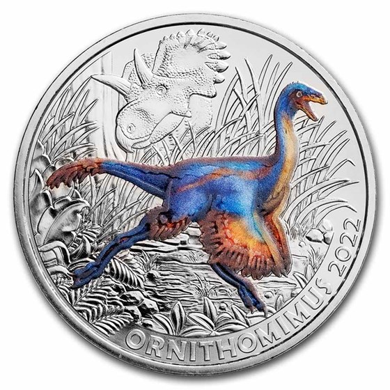 2022 Austria Cupro-Nickel €3 Supersaurs (Ornithomimus Velox) 2022 Austria Cupro-Nickel €3 Supersaurs (Ornithomimus Velox)