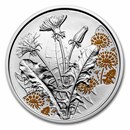 2022 Austria Proof Silver €10 Language of Flowers (Dandelion)