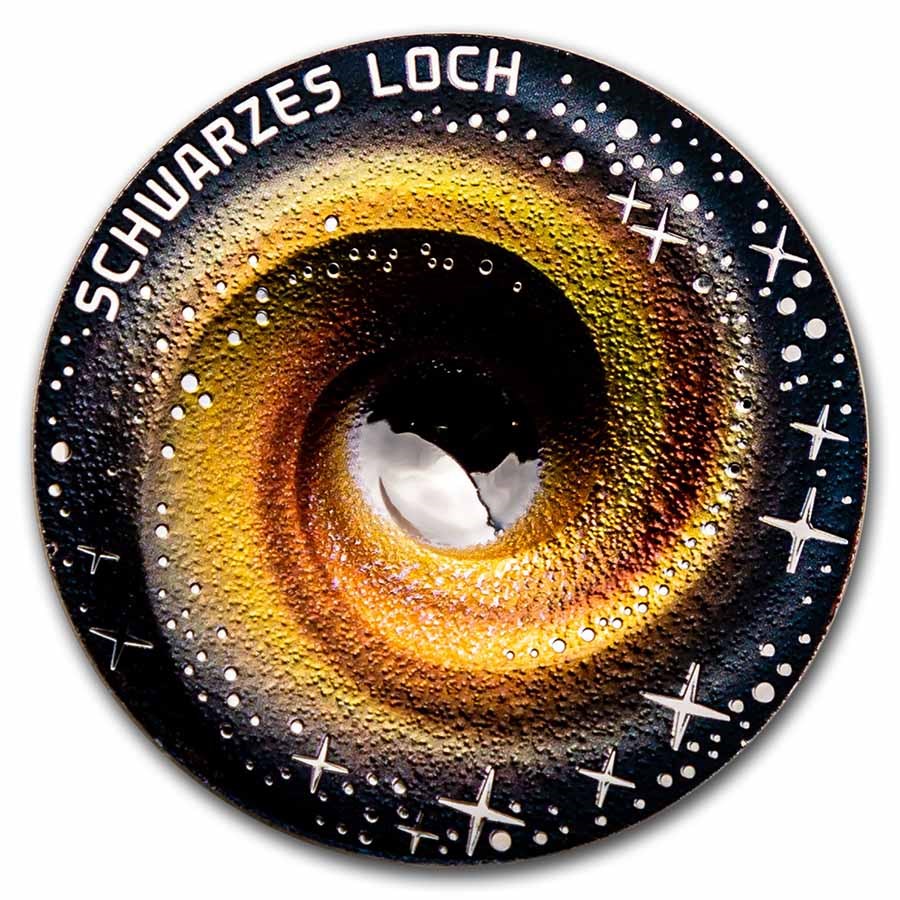 2022 Austria Silver €20 The Uncharted Universe: The Black Hole