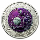 2022 Austria Silver/Niobium Extraterrestrial Life €25 BU