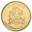 2022 Barbados 1 oz Gold Caribbean Seahorse BU