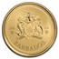2022 Barbados 1 oz Gold Trident BU