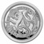 2022 Barbados 1 oz Silver Caribbean Octopus BU