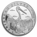 2022 Barbados 1 oz Silver Caribbean Pelican BU
