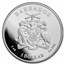2022 Barbados 1 oz Silver Caribbean Seahorse BU