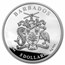 2022 Barbados 1 oz Silver Double Portrait From Queen to King