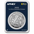 2022 Barbados 1 oz Silver Octopus (MD® Premier + PCGS FS) 2022 Barbados 1 oz Silver Octopus (MD® Premier + PCGS FS)
