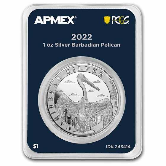 2022 Barbados 1 oz Silver Pelican (MD® Premier + PCGS FS)