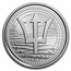2022 Barbados 1 oz Silver Trident BU