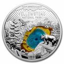 2022 Barbados 150 gram Silver Yellowstone National Park