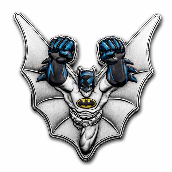 2022 Barbados 5 oz Silver Batman Shaped Coin 2022 Barbados 5 oz Silver Batman Shaped Coin