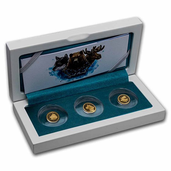2022 Barbados Gold 3-Coin Spirit Animals Set 2022 Barbados Gold 3-Coin Spirit Animals Set