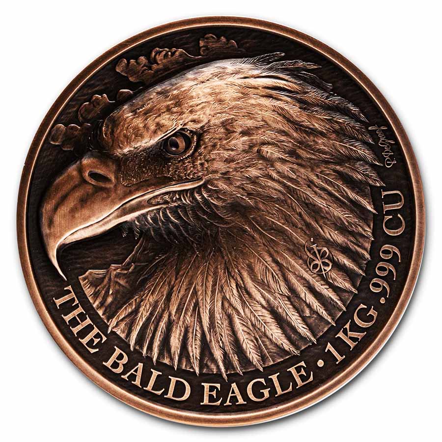 Buy 2022 Benin 1 kilo Copper Antique Atélier P. De Greef; Bald