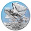 2022 Benin 3 oz Silver Urban Hunters: Falcon