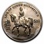 2022 BVI 1 oz Ag Proof $10 Queen Elizabeth II Pearl Black (spots)