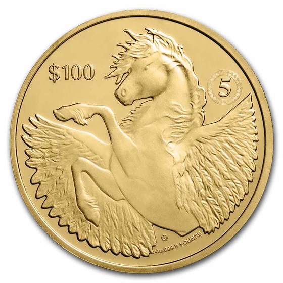 2022 BVI 1 oz Gold 5th Ann. Pegasus BU w/ Privy 2022 BVI 1 oz Gold 5th Ann. Pegasus BU w/ Privy