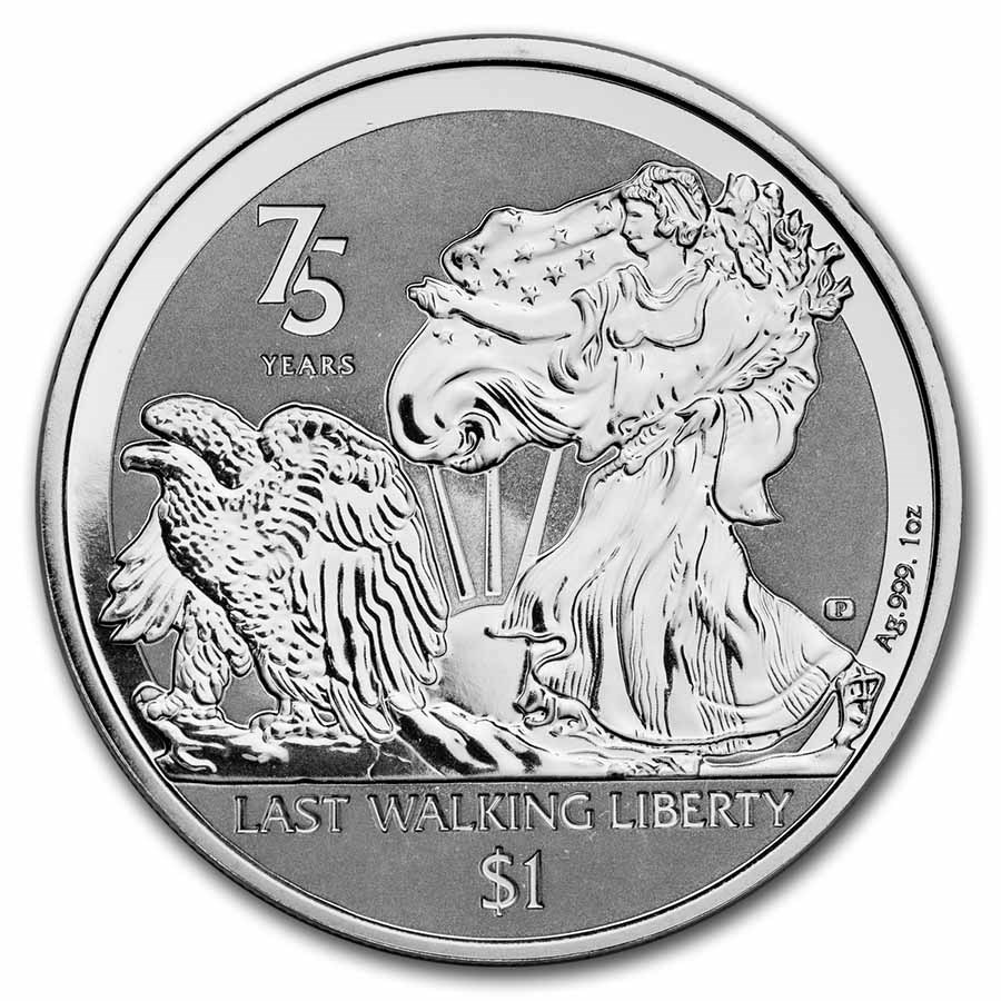 2022 BVI 1 oz Silver Last Walking Liberty Reverse Frosted BU