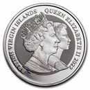 2022 BVI 1 oz Silver Reverse Proof $1 Queen Elizabeth II