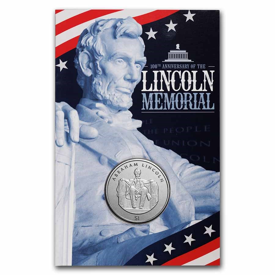 2022 BVI .91 oz Cupro-Nickel $1 Lincoln Memorial 100th Anniv.