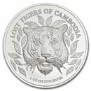 2022 Cambodia 5 oz Silver Lost Tigers BU