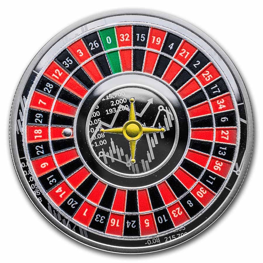 2022 Cameroon 1 oz Silver Proof Roulette
