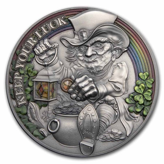 2022 Cameroon 50 gram Silver Antique Keep Your Luck 2022 Cameroon 50 gram Silver Antique Keep Your Luck