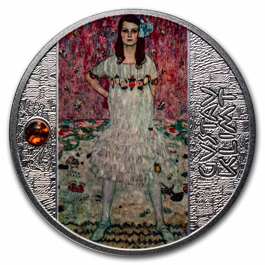 2022 Cameroon Silver Gustav Klimt: Portrait of Mäda Primavesi