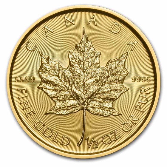 2022 Canada 1/2 oz Gold Maple Leaf BU 2022 Canada 1/2 oz Gold Maple Leaf BU