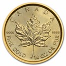 2022 Canada 1/4 oz Gold Maple Leaf BU