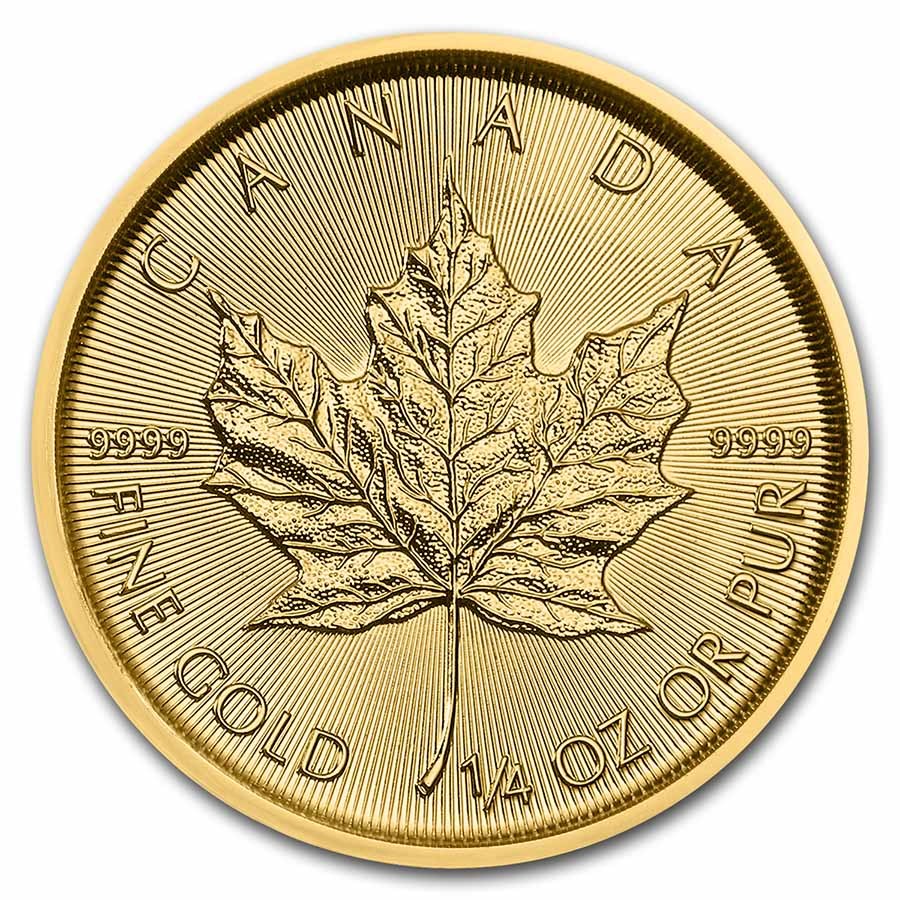 2022 Canada 1/4 oz Gold Maple Leaf BU