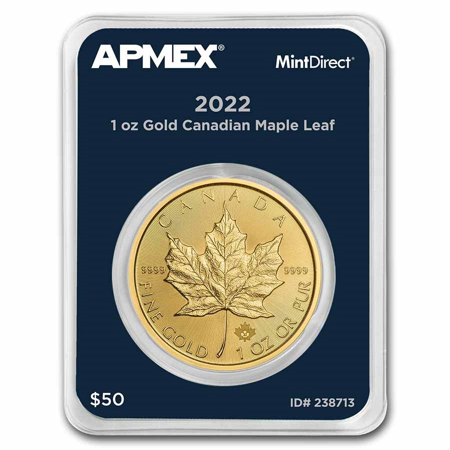 2022 Canada 1 oz Gold Maple Leaf (MintDirect® Single)
