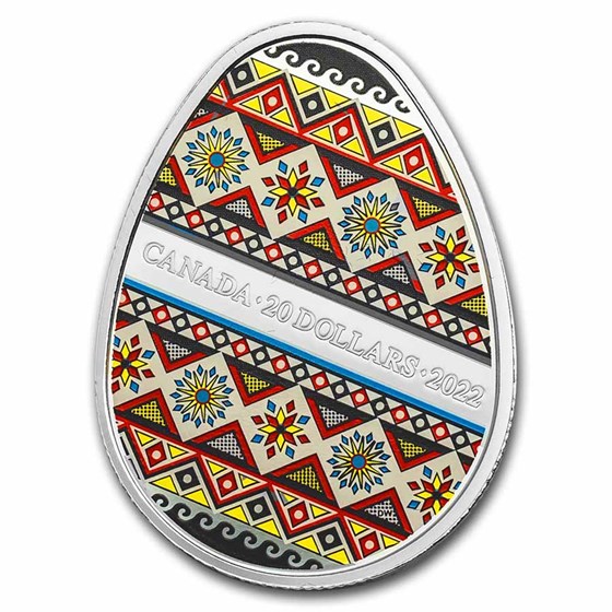 2022 Canada 1 oz Silver $20 Traditional Pysanka 2022 Canada 1 oz Silver $20 Traditional Pysanka