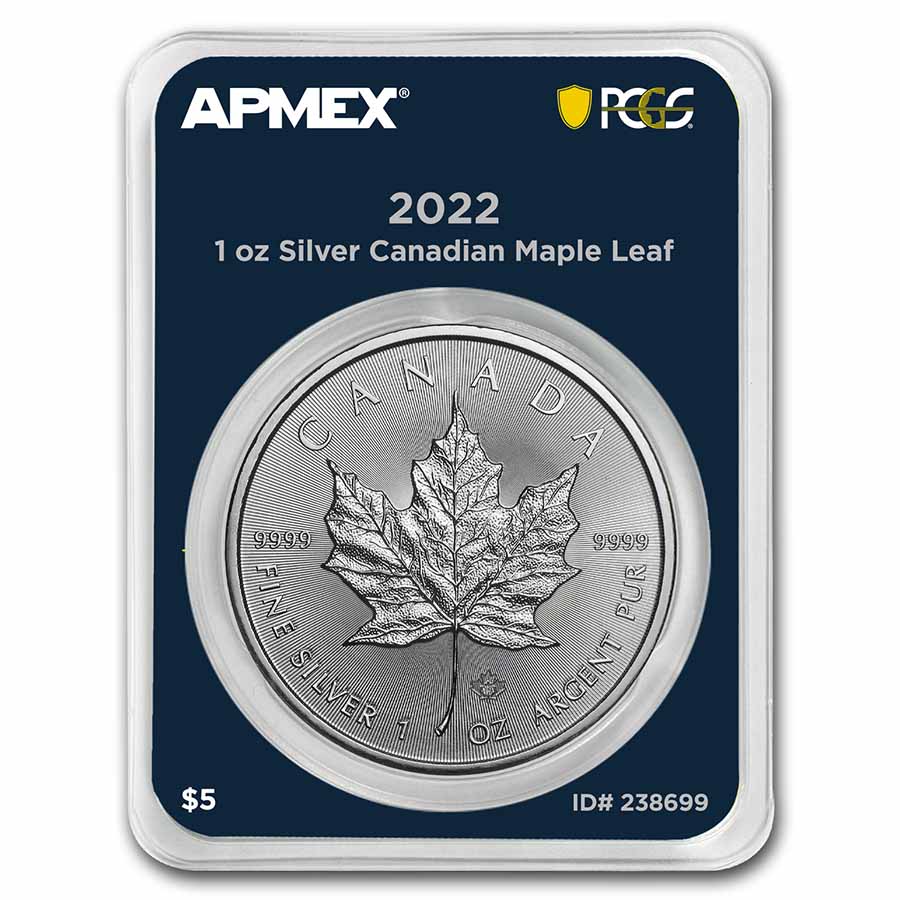 2022 Canada 1 oz Silver Maple Leaf (MD® Premier Single + PCGS FS