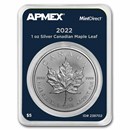 2022 Canada 1 oz Silver Maple Leaf (MintDirect® Single)