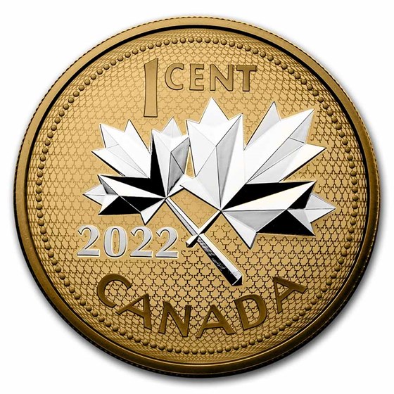 2022 Canada 5 oz Silver 10th Anniv of the Farewell to the Penny 2022 Canada 5 oz Silver 10th Anniv of the Farewell to the Penny