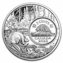 2022 Canada 5 oz Silver The Bigger Picture 5-Cent The Beaver