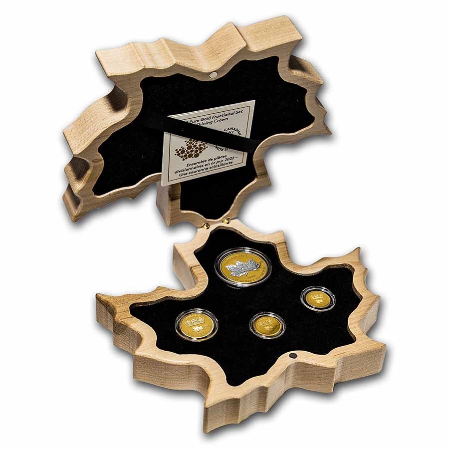 2022 Canada Gold A Shining Crown Fractional Set