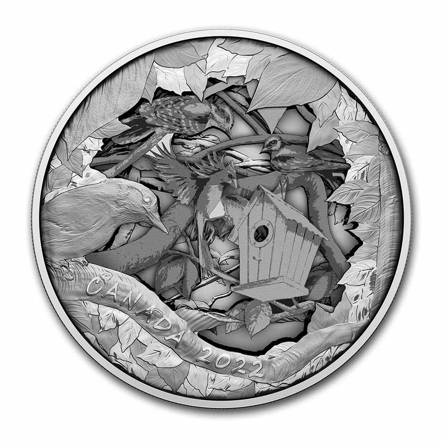 2022 Canada Silver $175 Birds in Shadow Box (R&D Lab)