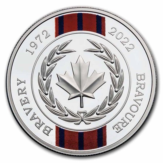 2022 Canada Silver $20 50th Anniversary of the Medal of Bravery 2022 Canada Silver $20 50th Anniversary of the Medal of Bravery