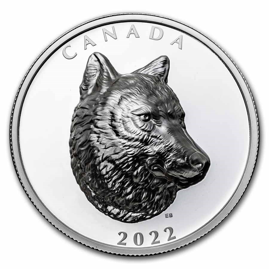 2022 Canada Silver $25 Timberwolf Proof (EHR)