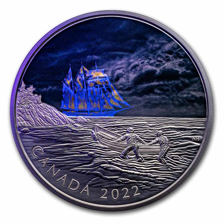 2022 Canada Silver $50 Canadian Ghost Ship